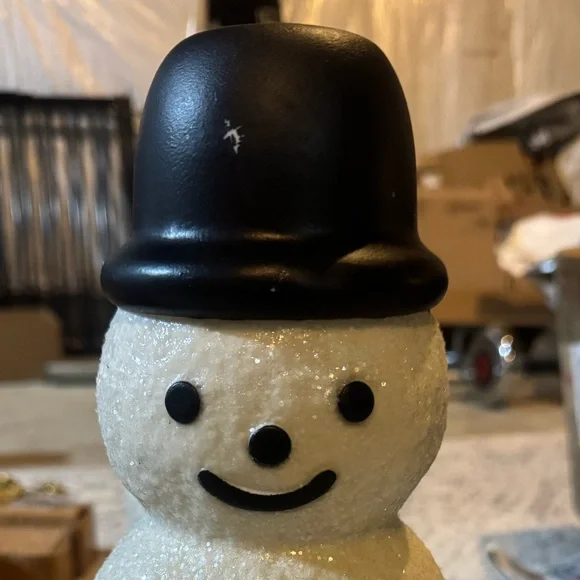 John Derian for Target 14" Snowman Lit Blow Mold NWT SEE PICTURES, DEFECT-AS IS - Picture 7 of 7